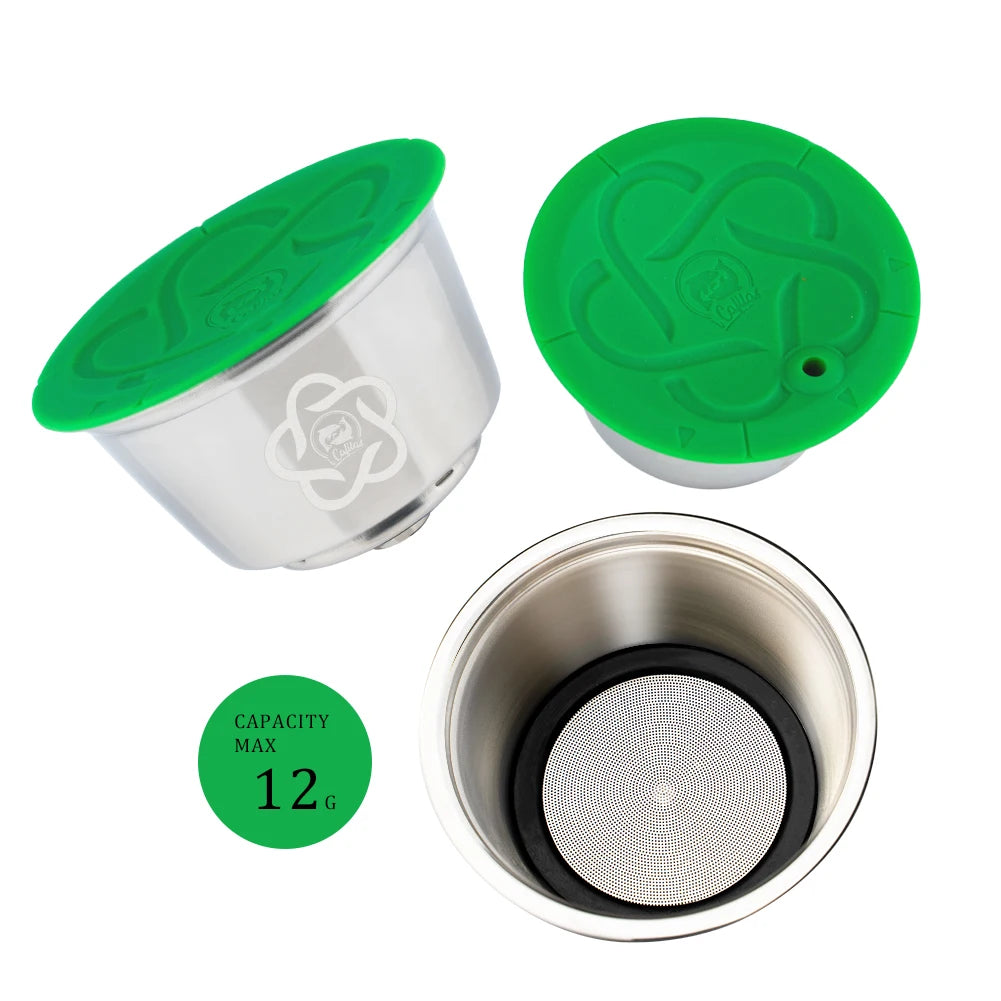 Stainless Steel Reusable Coffee Capsule for Nescafe Dolce Gusto Crema Expresso Coffee Maker Filter Pods Refillable