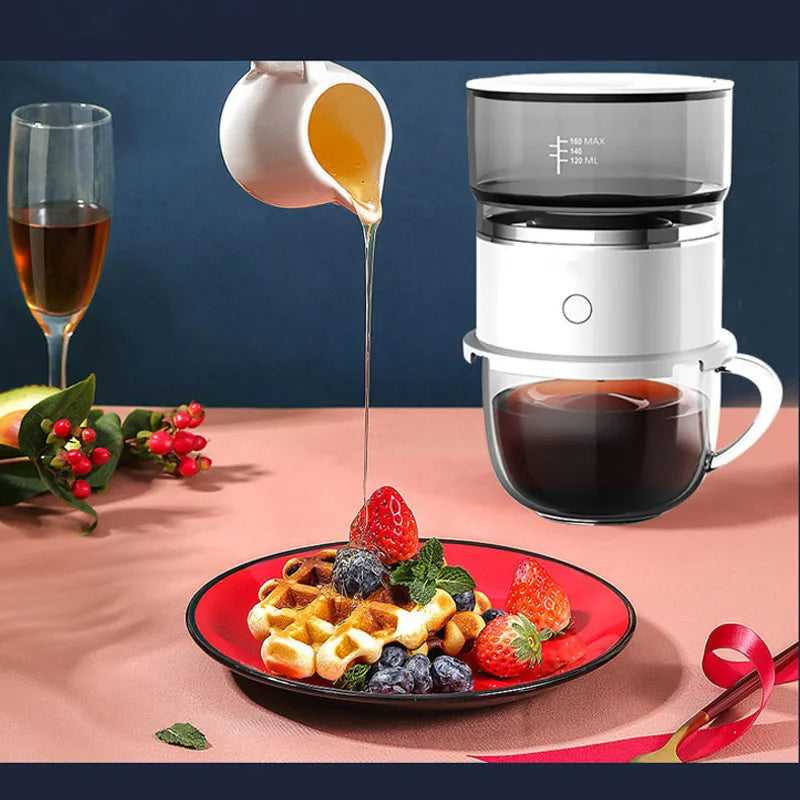 Mini Coffee Maker Hand-Pressed Coffee Machine Cafetera Coffee Grinder Automatic Hand Drip Coffee Americano Maker Coffeeware