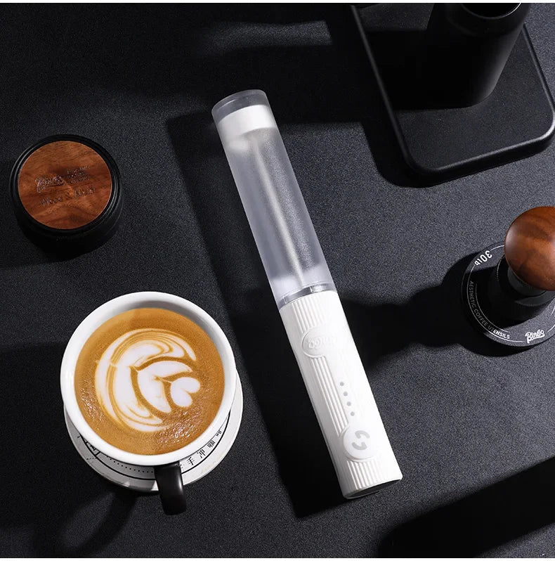 BINCOO Electric Milk Frother Wireless Handheld Blender Mini Coffee Maker Whisk Mixer Type-C Rechargeable Coffee Cappuccino Cream