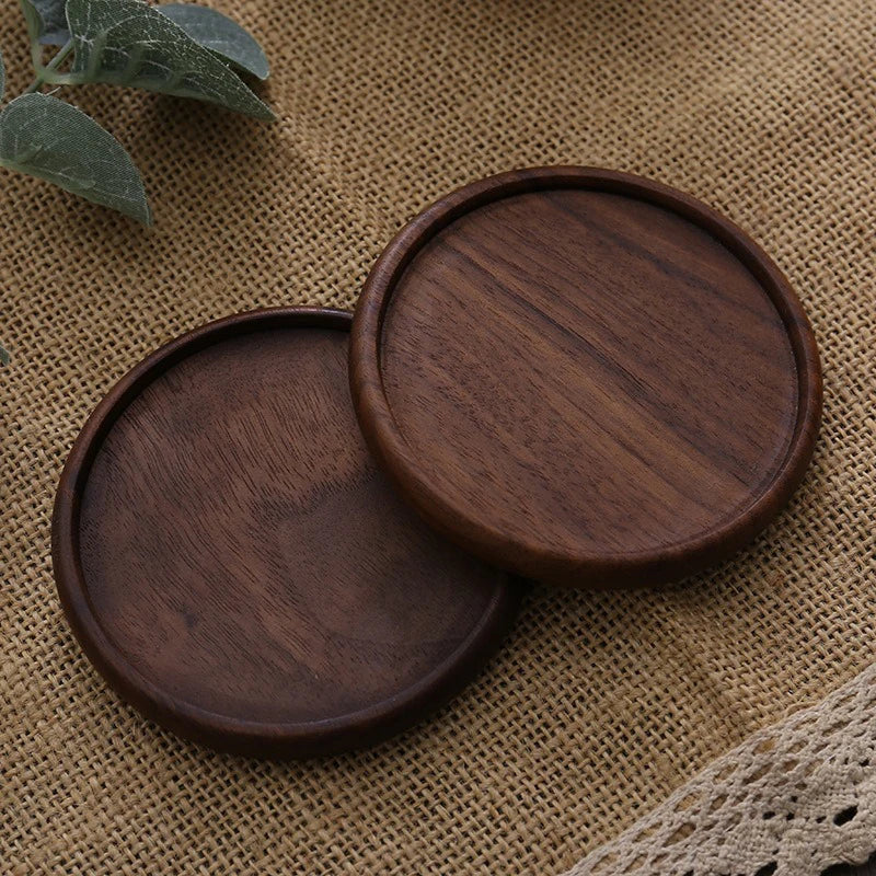 Tea Coasters for Coffee Wooden Coasters for Drinks Bottom for Drinking Cup Cup Coaster Wood Bottom for Pussy