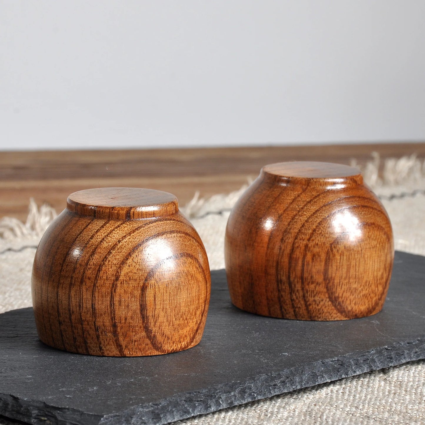 Home Wooden Craft Mini Tea Cup 50ml Coffee Mug