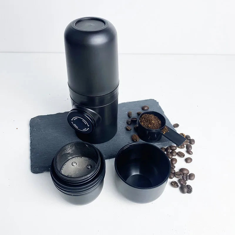Travel Outdoor 140ml Espresso Coffee Maker Mini Hand Press Manual Coffee Machine Portable Capsule Coffee Maker Maker Ideal Gift