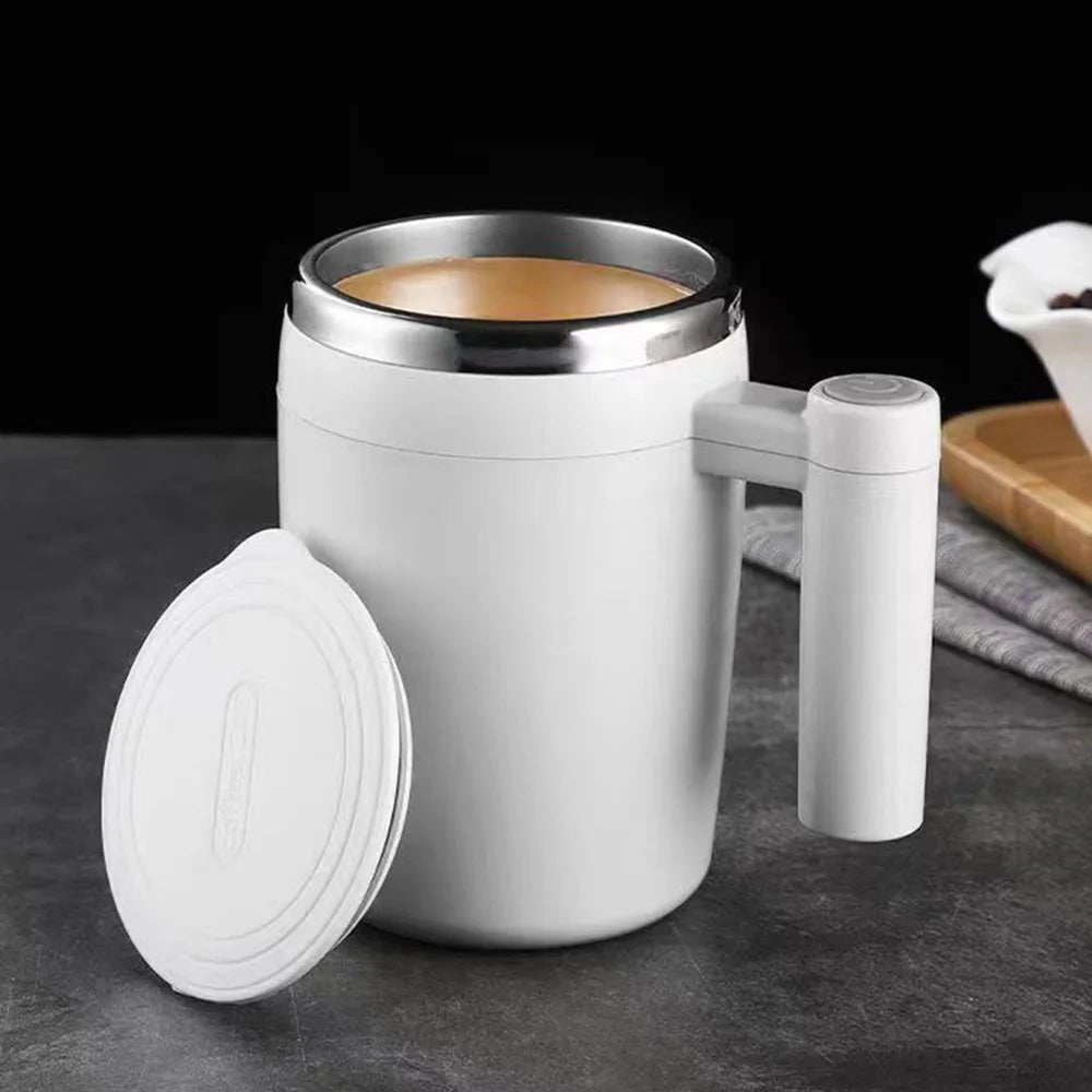 Automatic Self Stirring Magnetic Mug Rechargeable Stir Cup Stainless Steel Coffee Mixing Cup Blender Smart Mixer Shake Cup