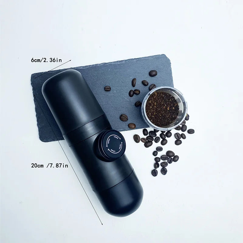 Travel Outdoor 140ml Espresso Coffee Maker Mini Hand Press Manual Coffee Machine Portable Capsule Coffee Maker Maker Ideal Gift