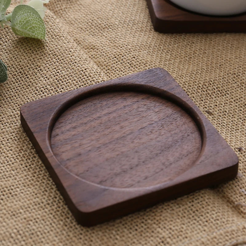 Tea Coasters for Coffee Wooden Coasters for Drinks Bottom for Drinking Cup Cup Coaster Wood Bottom for Pussy