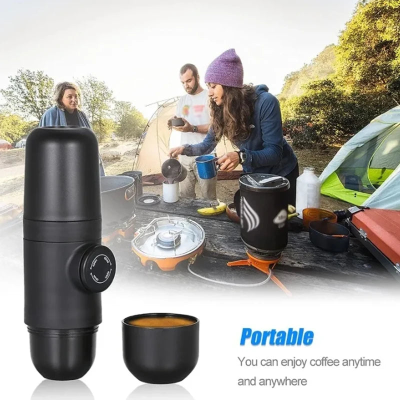 Travel Outdoor 140ml Espresso Coffee Maker Mini Hand Press Manual Coffee Machine Portable Capsule Coffee Maker Maker Ideal Gift