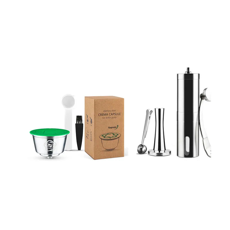 Stainless Steel Reusable Coffee Capsule for Nescafe Dolce Gusto Crema Expresso Coffee Maker Filter Pods Refillable