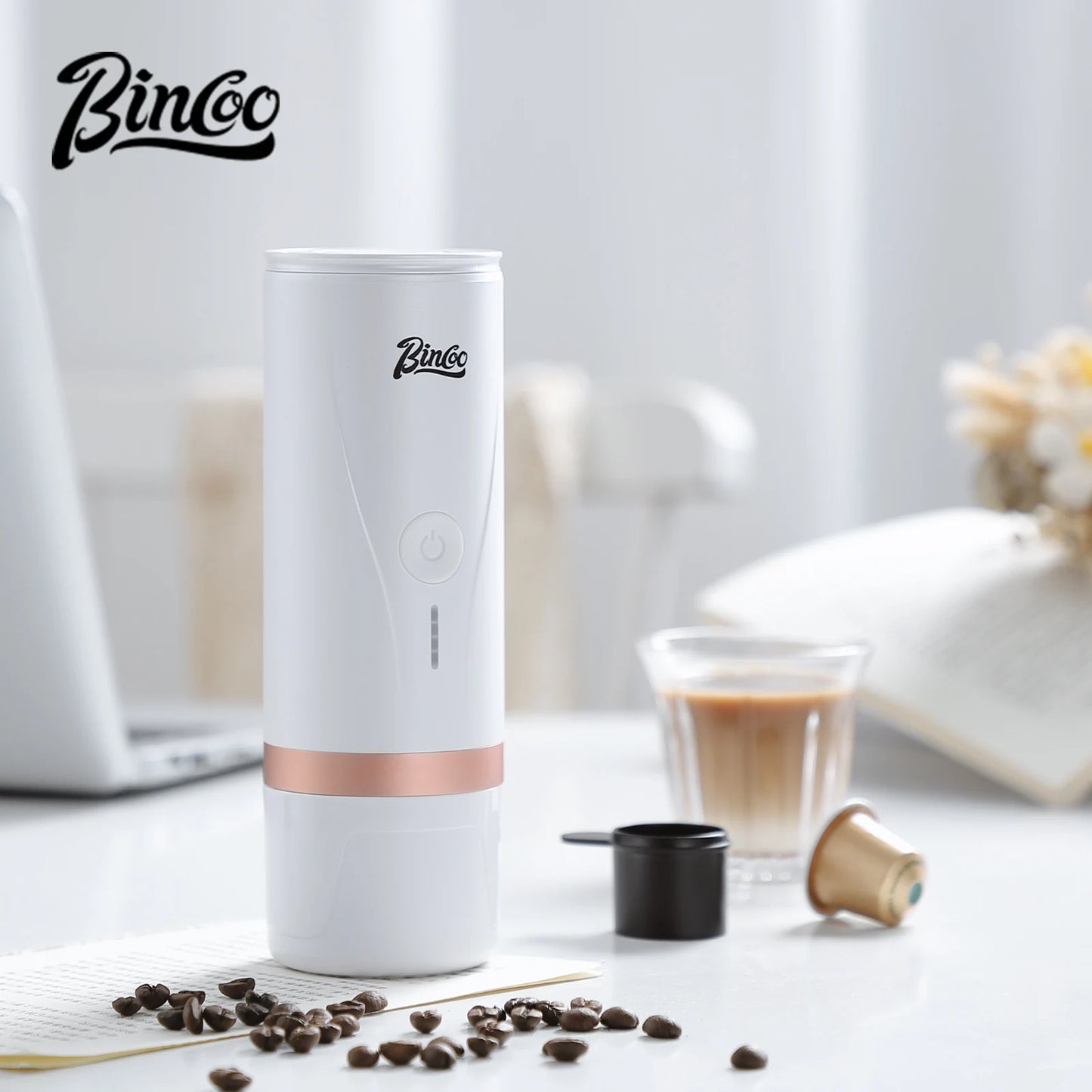 Wireless Electric Portable Espresso Coffee Machine for Car & Home Camping Coffee Maker 2-in-1 Capsule Powder Travel Coffee Maker