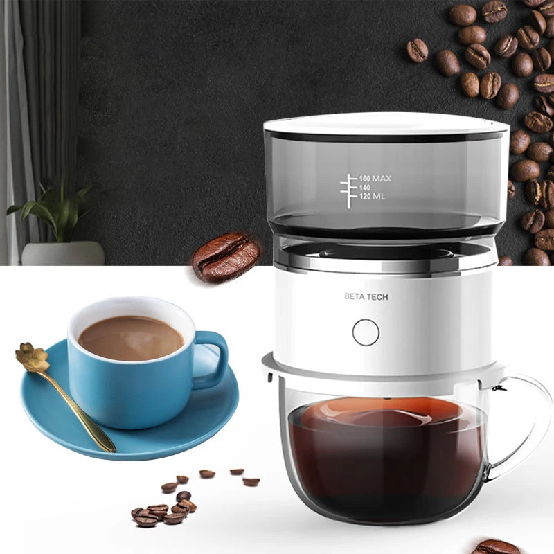Mini Coffee Maker Hand-Pressed Coffee Machine Cafetera Coffee Grinder Automatic Hand Drip Coffee Americano Maker Coffeeware