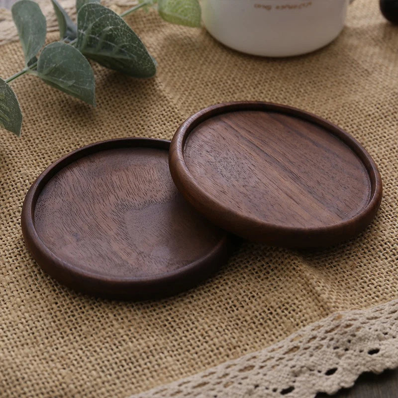 Tea Coasters for Coffee Wooden Coasters for Drinks Bottom for Drinking Cup Cup Coaster Wood Bottom for Pussy
