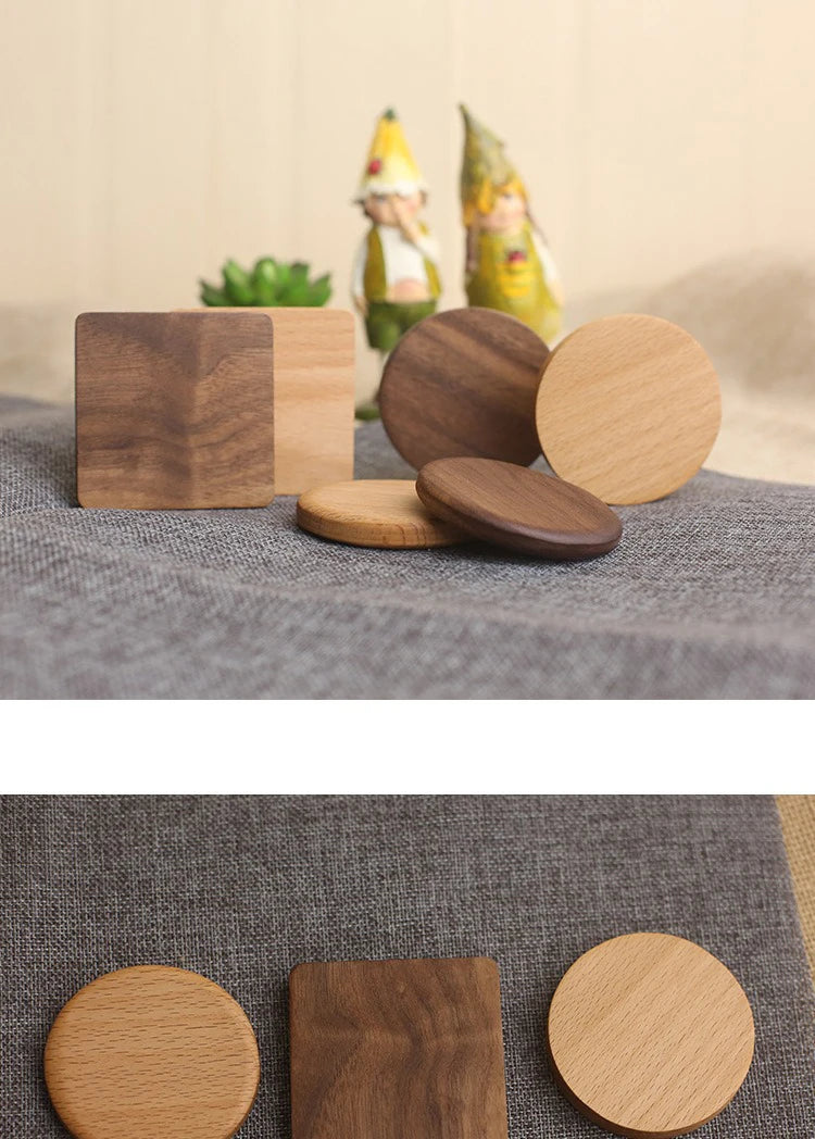 Tea Coasters for Coffee Wooden Coasters for Drinks Bottom for Drinking Cup Cup Coaster Wood Bottom for Pussy