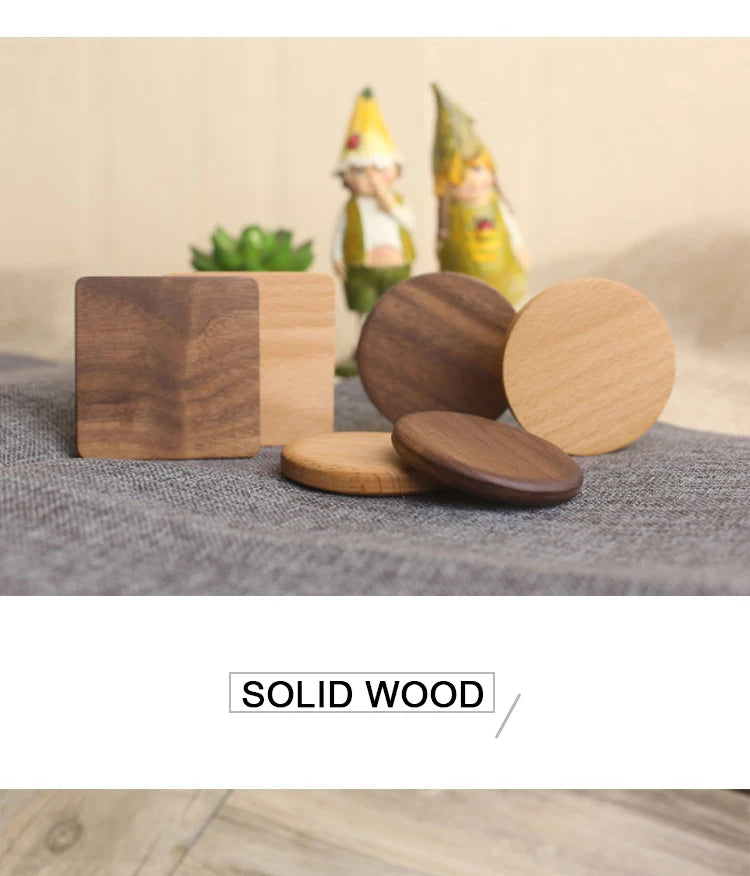 Tea Coasters for Coffee Wooden Coasters for Drinks Bottom for Drinking Cup Cup Coaster Wood Bottom for Pussy