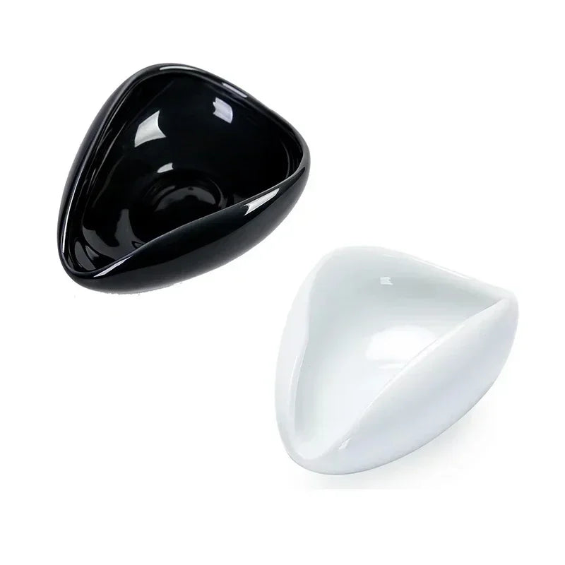 Coffee Bean Measuring Cup Ceramic Weighing Tray Coffee Powder Dosage Tray Suitable for Home Cafe Simple Coffee Tray Accessories