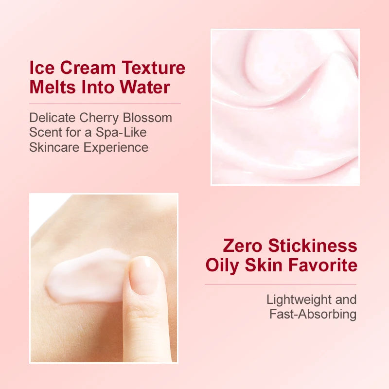 AUQUEST Sakura Revitalizing Face Cream Whitening Dark Spots Removal Hydrating Shrink Pores Facial Cream Skin Care Products