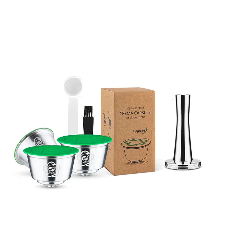 Stainless Steel Reusable Coffee Capsule for Nescafe Dolce Gusto Crema Expresso Coffee Maker Filter Pods Refillable