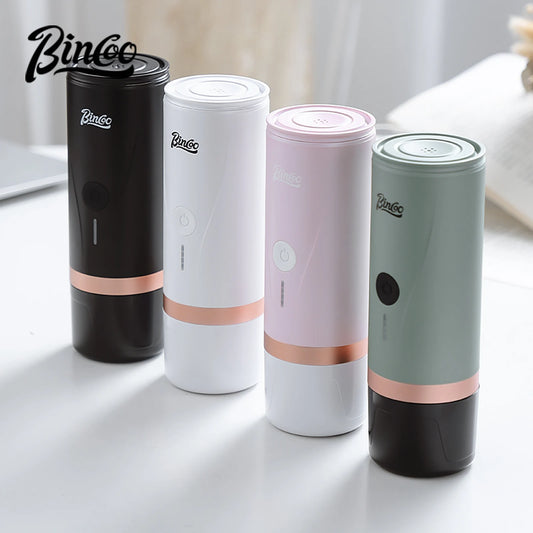 Wireless Electric Portable Espresso Coffee Machine for Car & Home Camping Coffee Maker 2-in-1 Capsule Powder Travel Coffee Maker